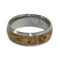 Black Ash Burl Wood 6mm Comfort Fit Titanium Wedding Band, Size 10