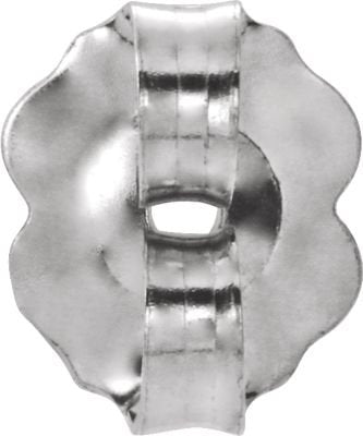 Sterling Silver Rose of Sharon Budded Cross Stud Earrings (11.75X9.52 MM)