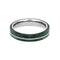 The Men's Jewelry Store (Unisex Jewelry) Green Box Elder Burl Wood 4mm Titanium Comfort-Fit Wedding Band