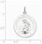 Sterling Silver Queen of the Holy Scapular Medal (30X20MM)