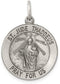 Sterling Silver St. Jude Thaddeus Medal Pendant (25X20 MM)