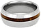 Koa Wood 8mm Titanium Comfort-Fit Wedding Band, Size 10.5