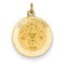 14k Yellow Gold Holy Communion Medal Pendant (17X15MM)