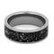 Meteorite in Black Stardust 8mm Titanium Comfort-Fit Wedding Ring