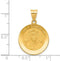 14k Yellow Gold Holy Communion Medal Pendant (26X19MM)