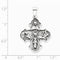 Sterling Silver Antiqued 4-Way Cross Medal (36X35MM)