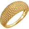 Beaded Dome Ring, 14k Yellow Gold