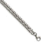 Men's Stainless Steel Double Curb Chain Bracelet, 9 Inches