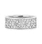 Eternity Celtic Knot Rhodium-Plated 14k White Gold Band 8.25mm