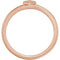 Geometric Stackable Ring, 14k Rose Gold, Size 8.75