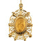 14k Yellow Gold Oval Miraculous Medal (30x20 MM)