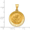 14k Yellow Gold Spanish St. Joseph Medal Pendant (21.3X18.7MM)