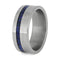 Crushed Synthetic Opal with Matte Titanium 8mm Comfort-Fit Band