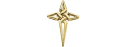 Contemporary Evangelists Cross 10k Yellow Gold Pendant