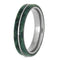 The Men's Jewelry Store (Unisex Jewelry) Green Box Elder Burl Wood 4mm Titanium Comfort-Fit Wedding Band