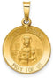 14k Yellow Gold St. Barbara Medal Pendant (17X15MM)