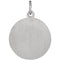 Rhodium Plated Sterling Silver St. Martha Medal (18.5MM)