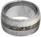 Deer Antler, Gibeon Meteorite, Camo 12mm Comfort Fit Titanium Band, Size 15