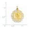 14k Yellow Gold Infant of Prague Medal Charm (24X19MM)