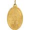 18k Yellow Gold Oval Miraculous Medal (29x20 MM)