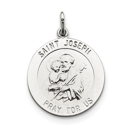 Sterling Silver St. Joseph Medal (30X23MM)