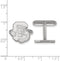 Rhodium-Plated Sterling Silver Cornell University Cuff Links, 15MM