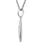 Diamond Number '2' Sterling Silver Pendant Necklace, 18" (.005 Cttw)