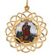 10k Yellow Gold St. Jude Framed Enamel Pendant (26MM)