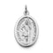 Rhodium-Plated Sterling Silver St. Florian Medal (35X20MM)