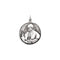 Sterling Silver Round Pope John Paul II Necklace, 24" (26.5 MM)