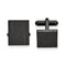 Stainless Steel Black IP-Plated Laser Cut Cuff Links, 18.18MMX17.12MM