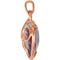 14k Rose Gold Rose De France Quartz Pendant