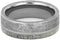 Gibeon Meteorite, Deer Antler 7mm Titanium Comfort-Fit Wedding Ring, Size 14