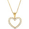 The Men's Jewelry Store (for HER) Diamond Heart 14k Yellow Gold Pendant Necklace, 18" (1.00 Cttw)