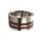 Amboyna Burl Wood 10mm Comfort Fit Titanium Wedding Band, Size 11.5