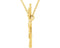 Diamond 'Hope' 14k Yellow Gold Pendant Necklace, 16.8" (.08 Cttw)