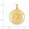 14k Yellow Gold St. Christopher Medal Pendant (35X26MM)