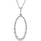 14k White Gold .59 Cttw. Diamond Necklace, 18"