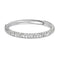Rhodium-Plated 14k White Gold Pave Diamond 2.20mm Stacking Band, Size 7 (.50 Ctw, Color GH, Clarity I2)