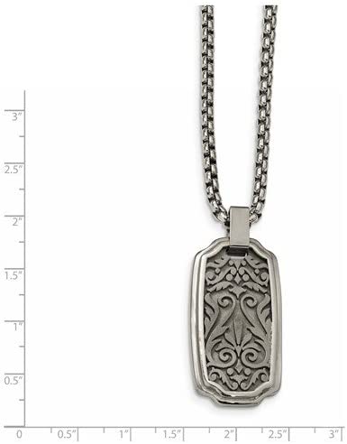Edward Mirell Titanium Casted Pendant Necklace, 20"