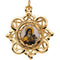 10k Yellow Gold St. Theresa Framed Enamel Pendant (25.75x25.75MM)