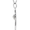 Sterling Silver Diamond Cross Necklace, 18" (1/5 Cttw.)