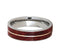 Ruby Redwood, 14k Rose Gold 6mm Comfort-Fit Titanium Wedding Band, Size 10.5