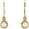 White Freshwater Cultured Pearl Beaded Earrings, 14k Yellow Gold