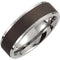 Satin Black Titanium 7mm Comfort Fit Band, Size 7.5