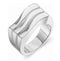 Ocean Wave Designer Band, Rhodium-Plated 14k White Gold, Size 7