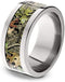 Mossy Oak Camo Obsession 10mm Comfort-Fit Titanium Ring, Size 14