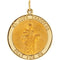 14k Yellow Gold Round St. Jude Thaddeus Medal (25MM)