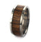 Zebrawood Inlay 8mm Comfort Fit Titanium Wedding Band, Size 10.25