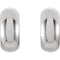 Hinged Hoop Earrings, 14k White Gold